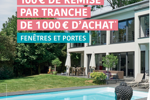 Promo 100€ de remise dès 1000€ d'achat - Menuiserie Rollande - Maître Artisan Spécialiste Rénovation en Loire Atlantique (44)