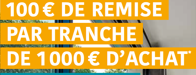 Promo 500€ de remise dès 5000€ d'achat - Menuiserie Rollande